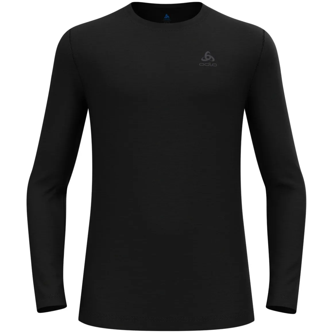 Odlo Mens BL Top Crew Neck L/S Merino 160