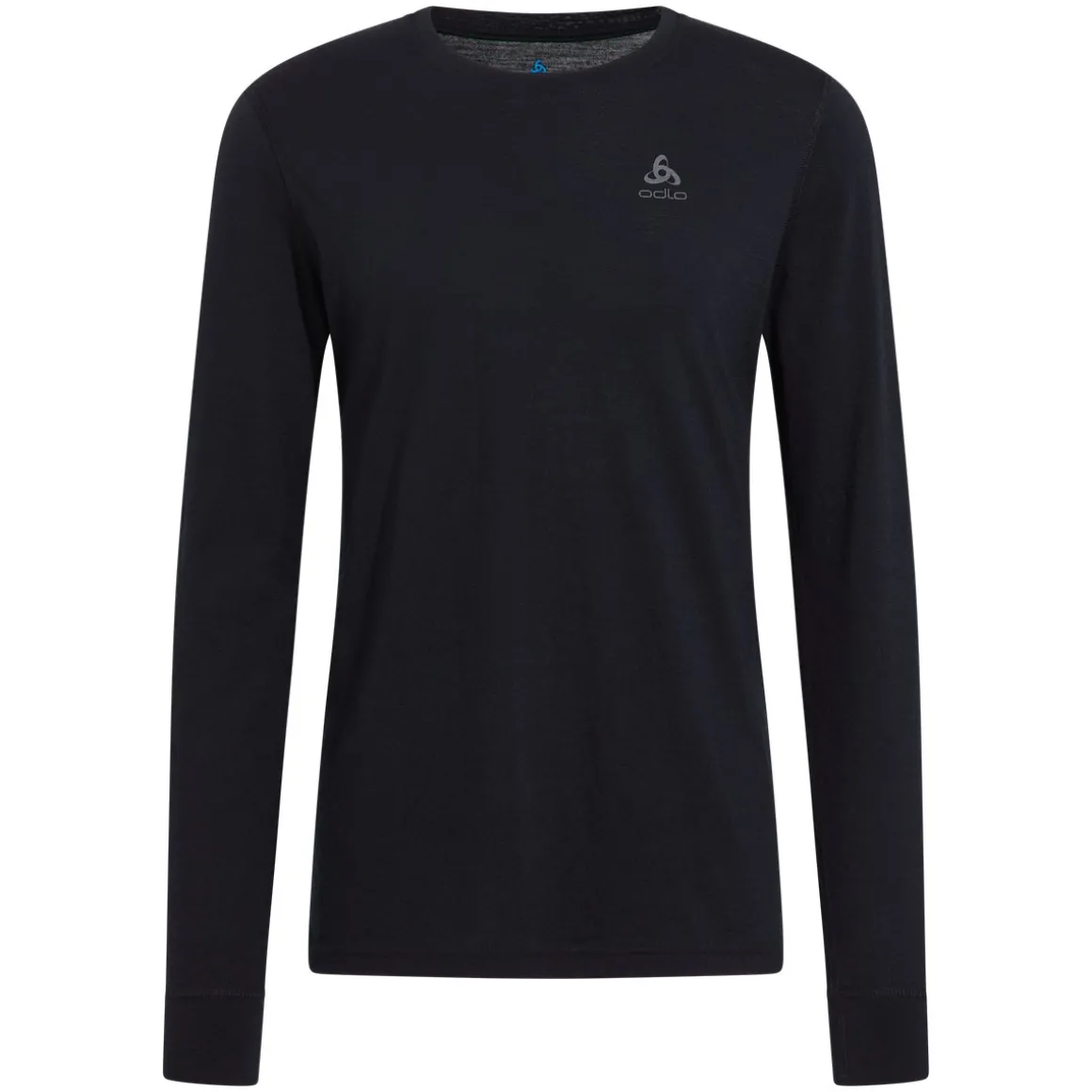 Odlo Mens BL Top Crew Neck L/S Merino 200