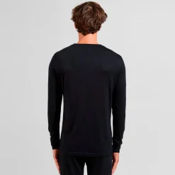 Odlo Mens BL Top Crew Neck L/S Merino 200