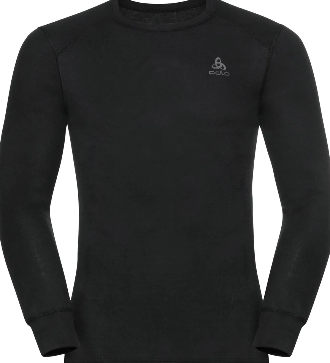 Odlo Mens BL Top Crew Neck L/S Active Warm