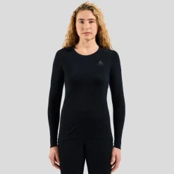Odlo Womens BL Top Crew Neck L/S Merino 200