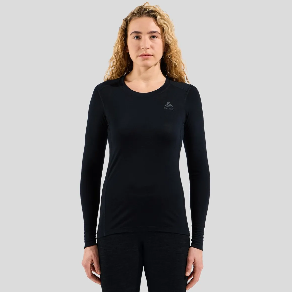 Odlo Womens BL Top Crew Neck L/S Merino 200