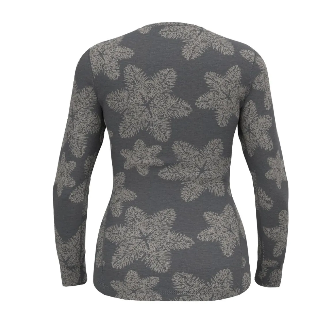Odlo Womens God Jul Print L/S Crew Neck Shirt