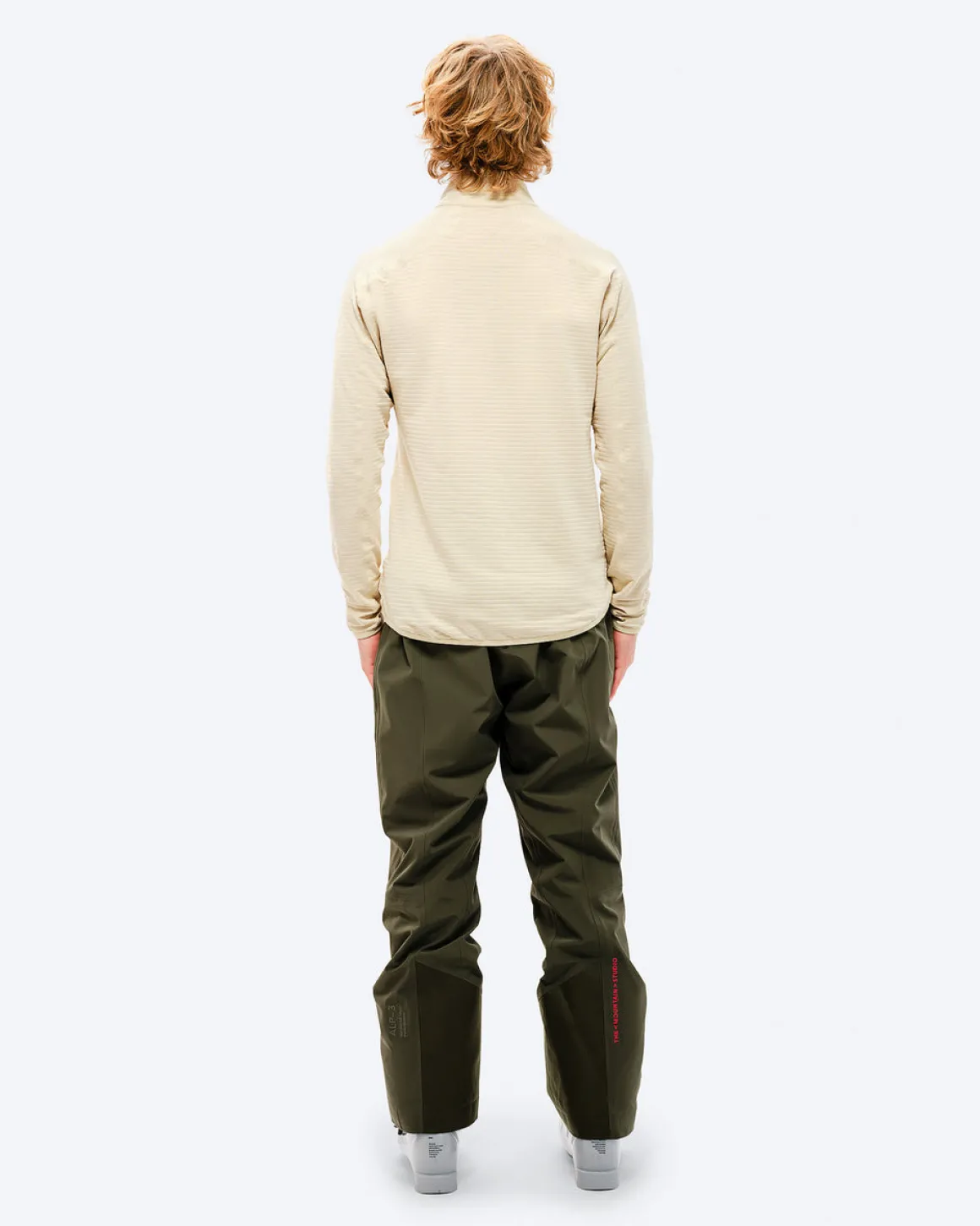 The Mountain Studio Mens Light Tech Fleece Half Zip
