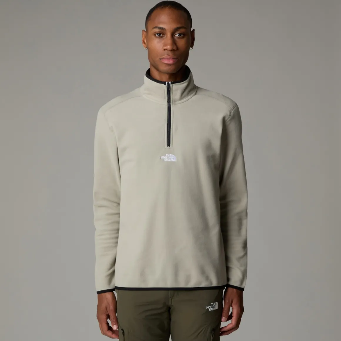 The North Face Mens Glacier 1/4 Zip Embroidered Logo